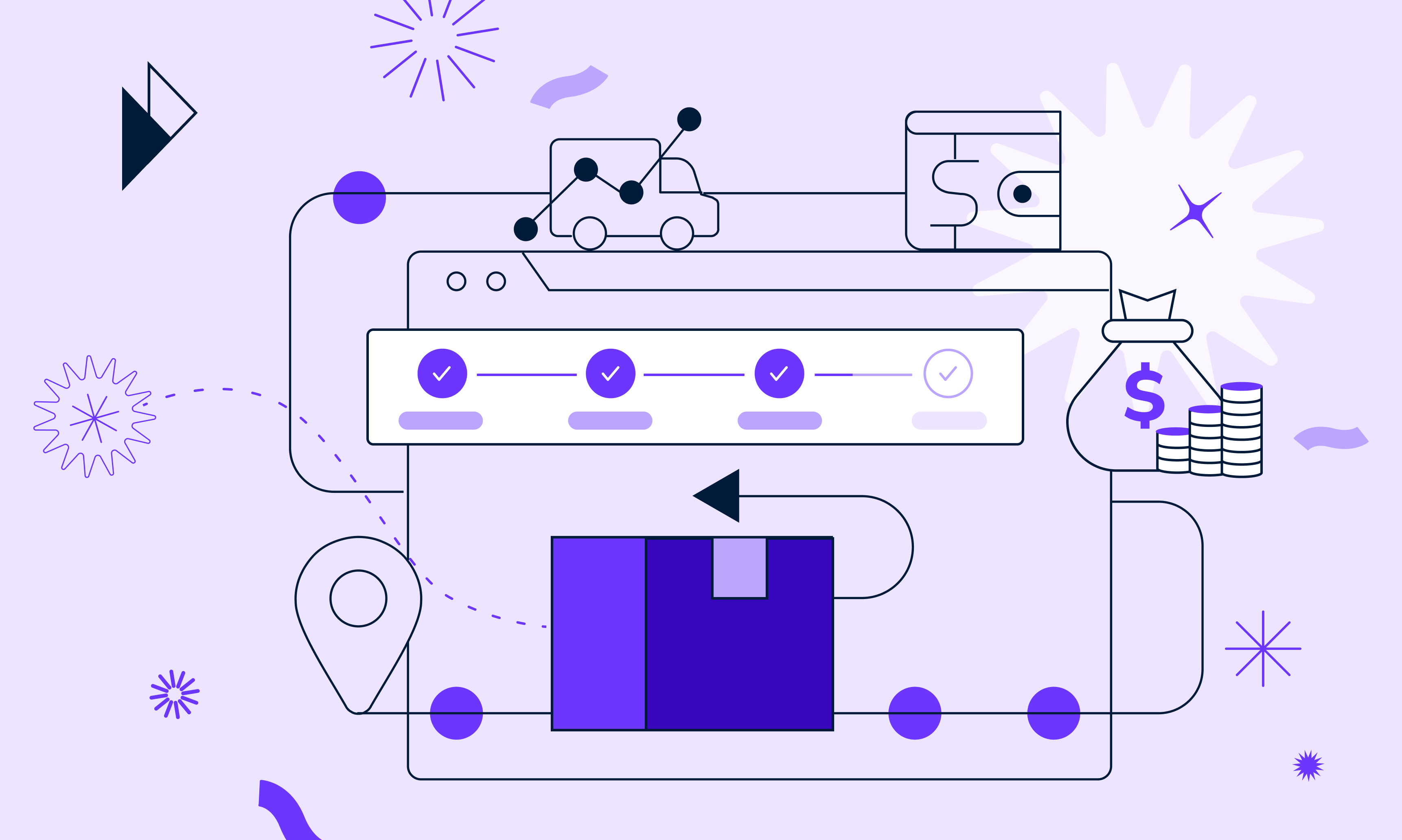 This image visually represents the ideal, hassle-free product return experience. The graphic highlights key elements of a smooth return process, starting with the simple, step-by-step procedure indicated by the checked boxes. This suggests a clear and easy-to-follow return journey for customers. The website interface emphasizes the ability to track returns online, providing transparency and reassurance throughout the process. The interconnected elements and flowing lines convey a sense of speed and efficiency, promising quick turnaround times.  Furthermore, the inclusion of a money bag and coins symbolizes a straightforward and transparent refund process. In essence, this image depicts a customer-centric approach to returns, prioritizing simplicity, transparency, and efficiency to build trust and ensure a positive experience for shoppers. This article discusses how e-commerce businesses can turn peak season returns into a revenue stream. It outlines strategies for encouraging exchanges, upselling during the exchange process, and utilizing store credit to retain revenue and encourage future purchases. The article also highlights the benefits of using Parcel Perform's post-purchase platform to optimize the returns process and drive revenue recovery. By implementing these strategies, businesses can transform their returns process into a revenue-generating engine, driving success during the holiday season and beyond.