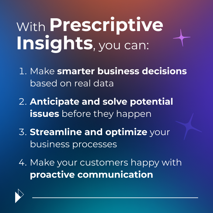 The top 4 benefits of implementing prescriptive insights for your e-commerce business.