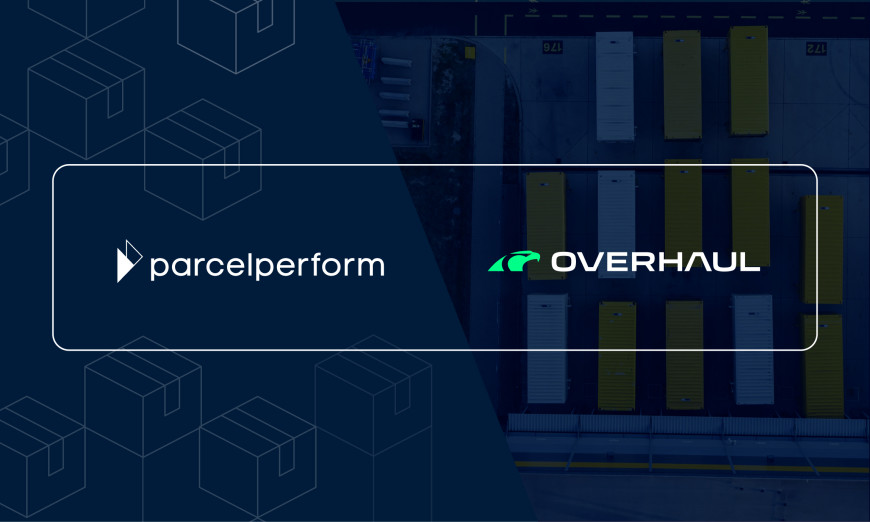 Parcel Perform and Overhaul logo. 