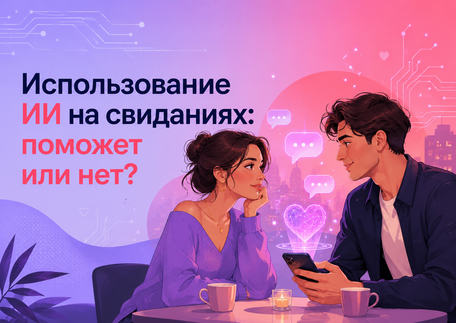 Использование ИИ на свиданиях: поможет ли нейросеть найти любовь?