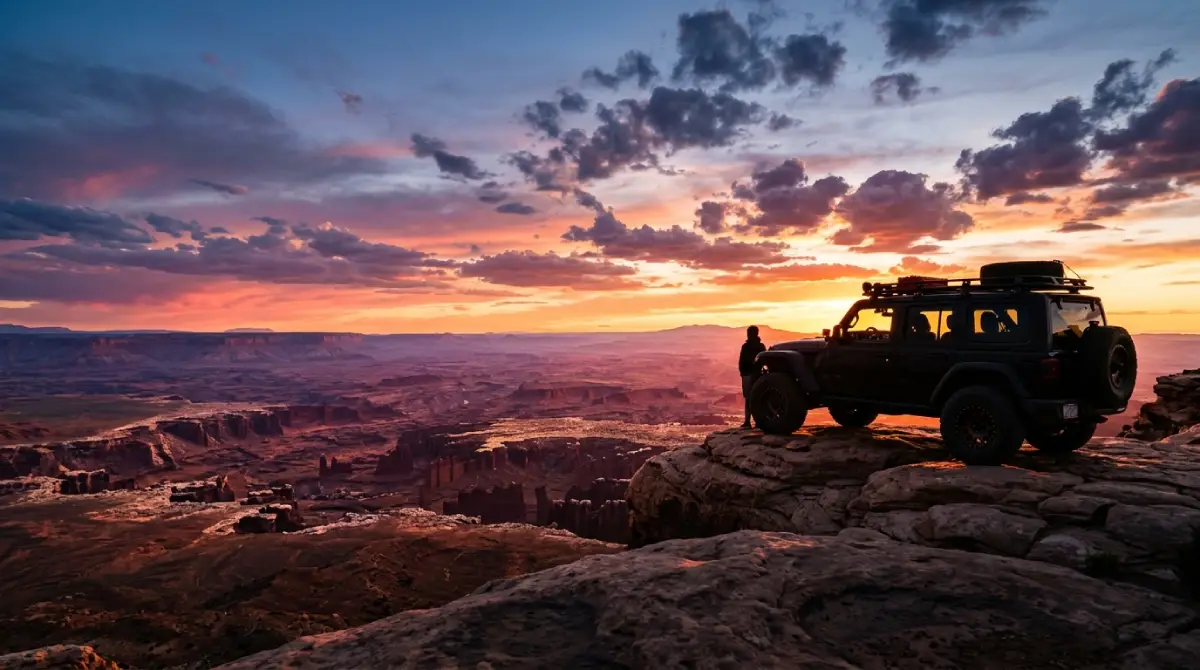 moab-attractions-sunset-red-rock-jeep