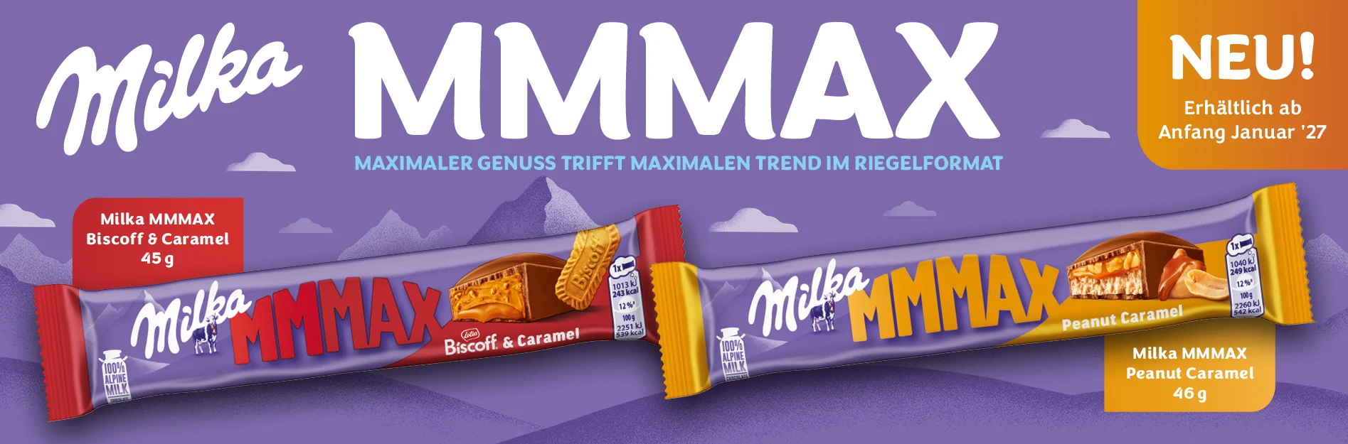 Neue MILKA-MMMAX-Produkt