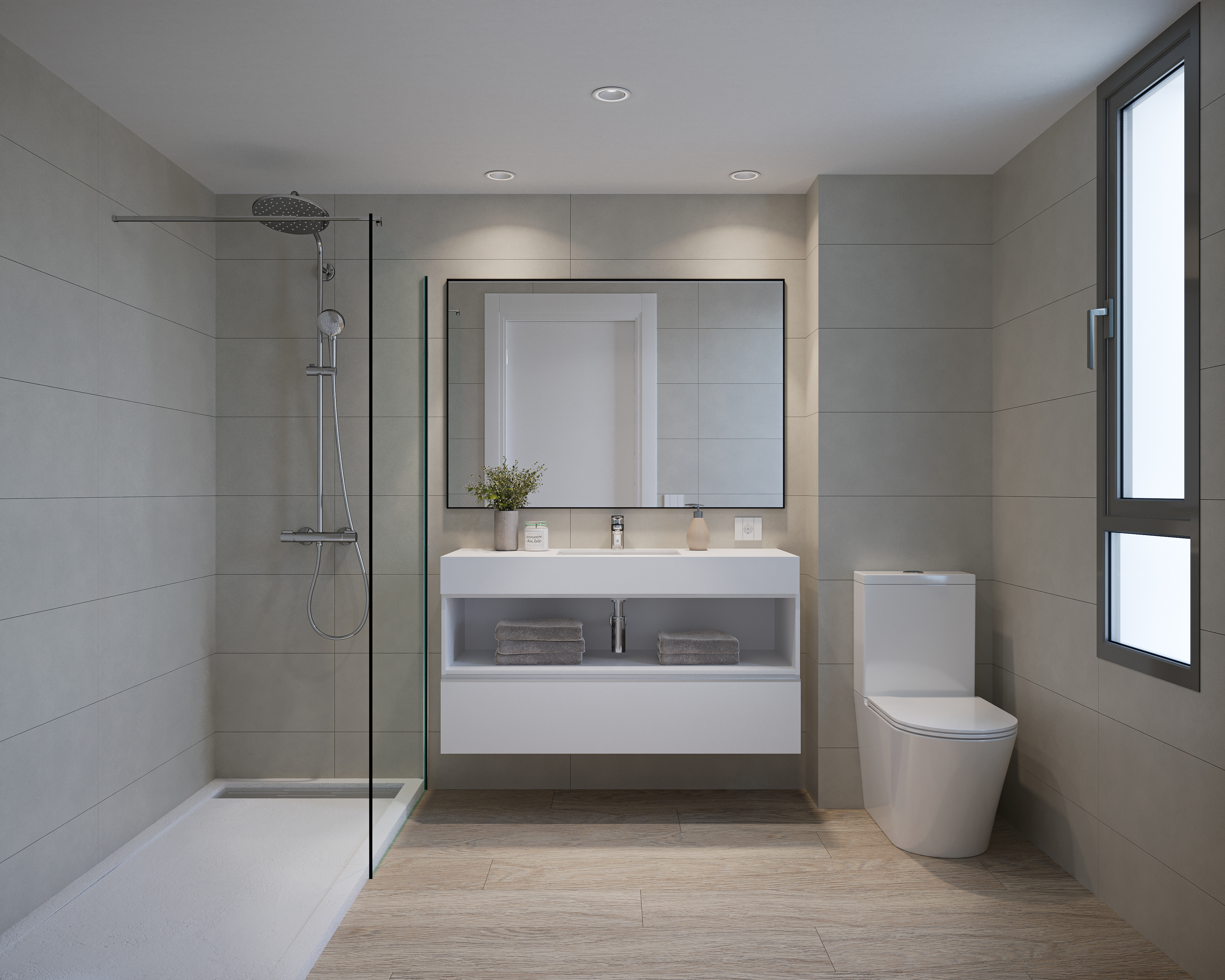 Apartament Zenity Azure B1 P0 A Parter Łazienka 1