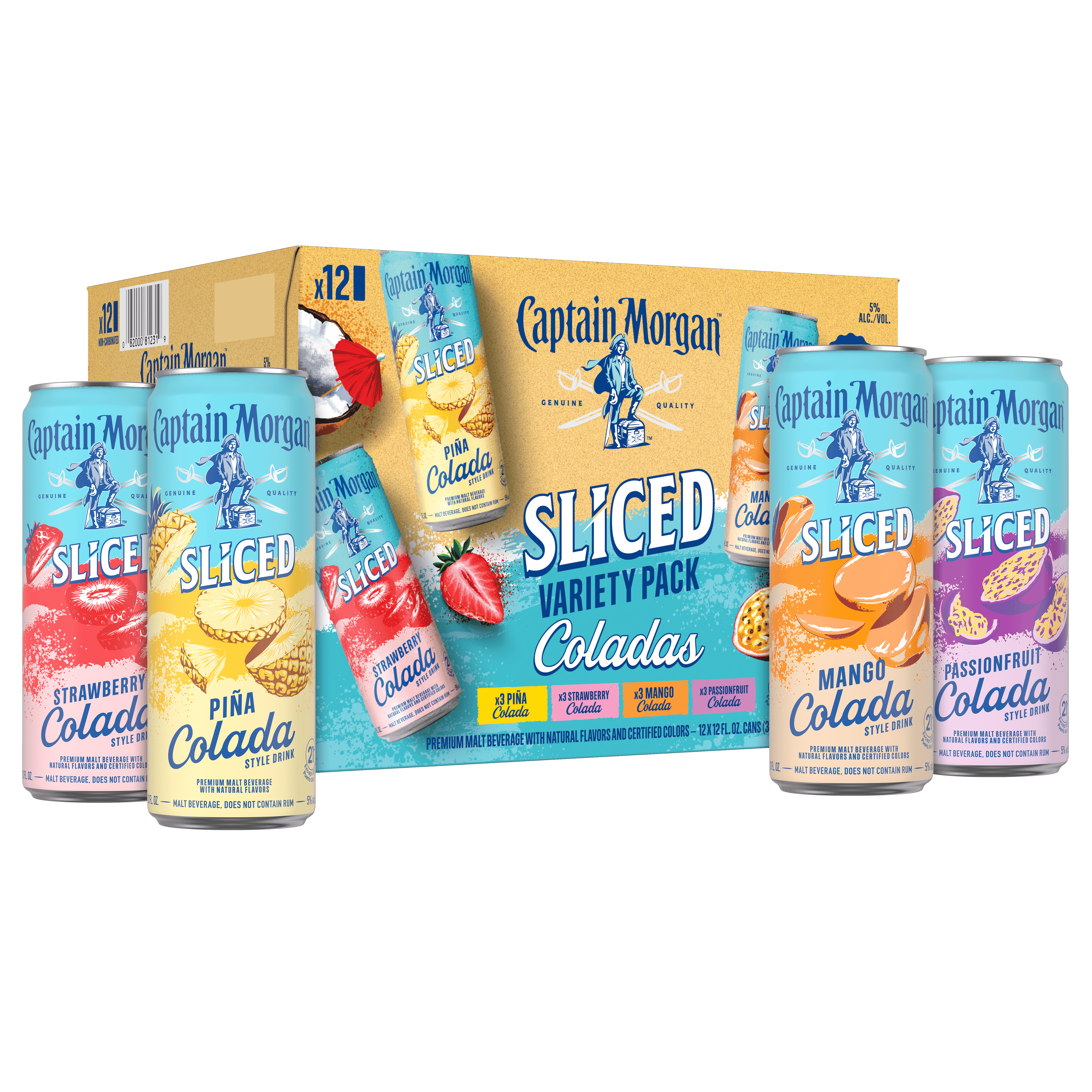 Captain Sliced Variety Pack Coladas 