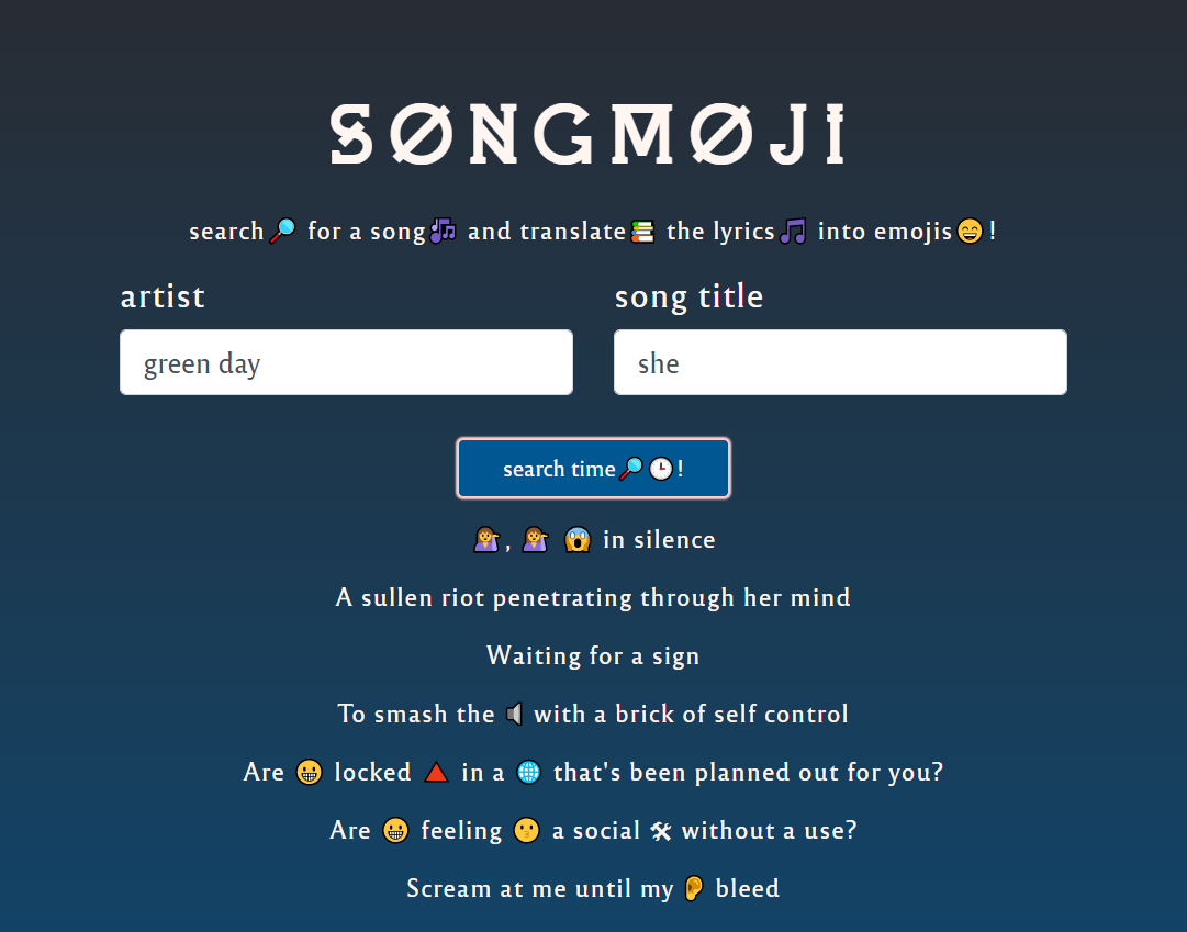 Songmoji screenshot