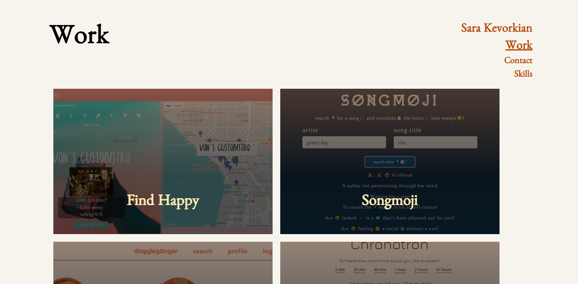 Sara Kevorkian's Portfolio screenshot