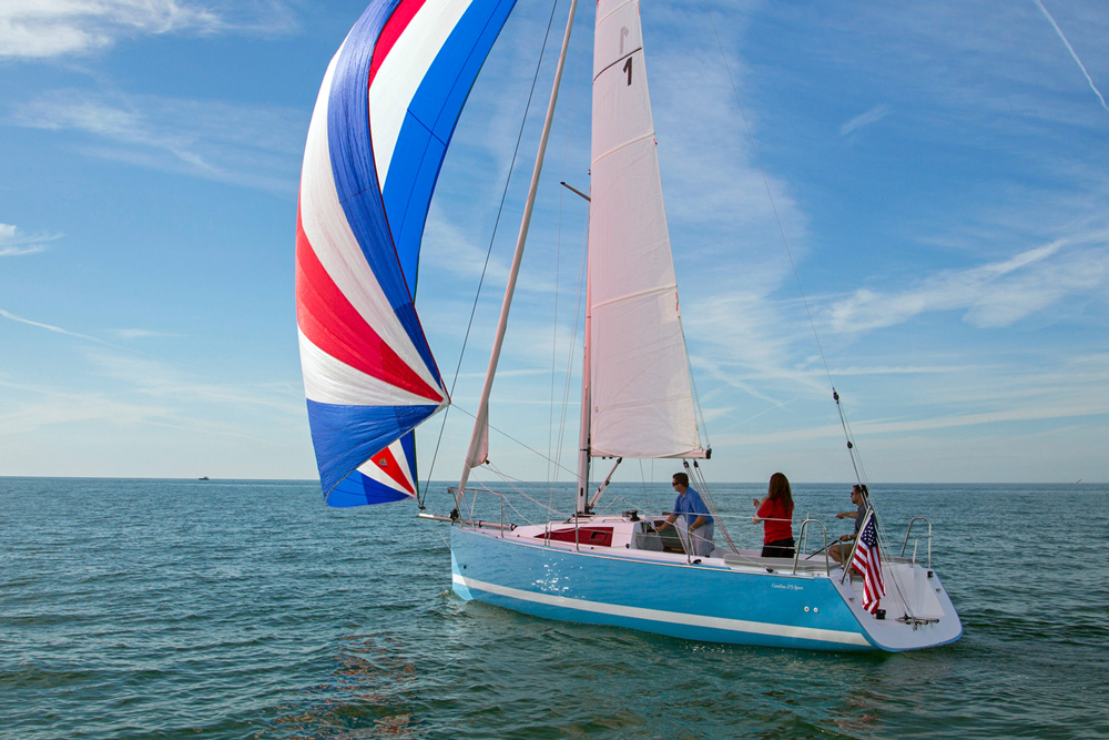 The Catalina 275 Sport daysailer.