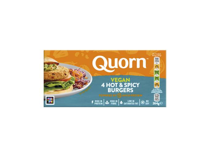 Quorn Vegan Hot & Spicy Burgers