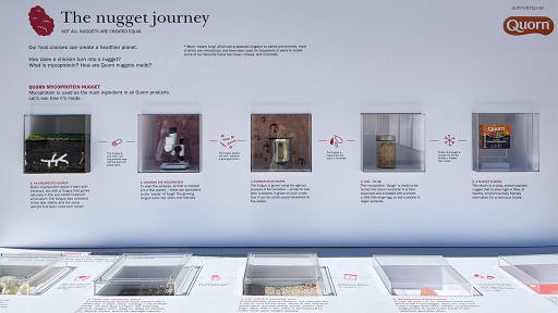 A display of the nugget journey.