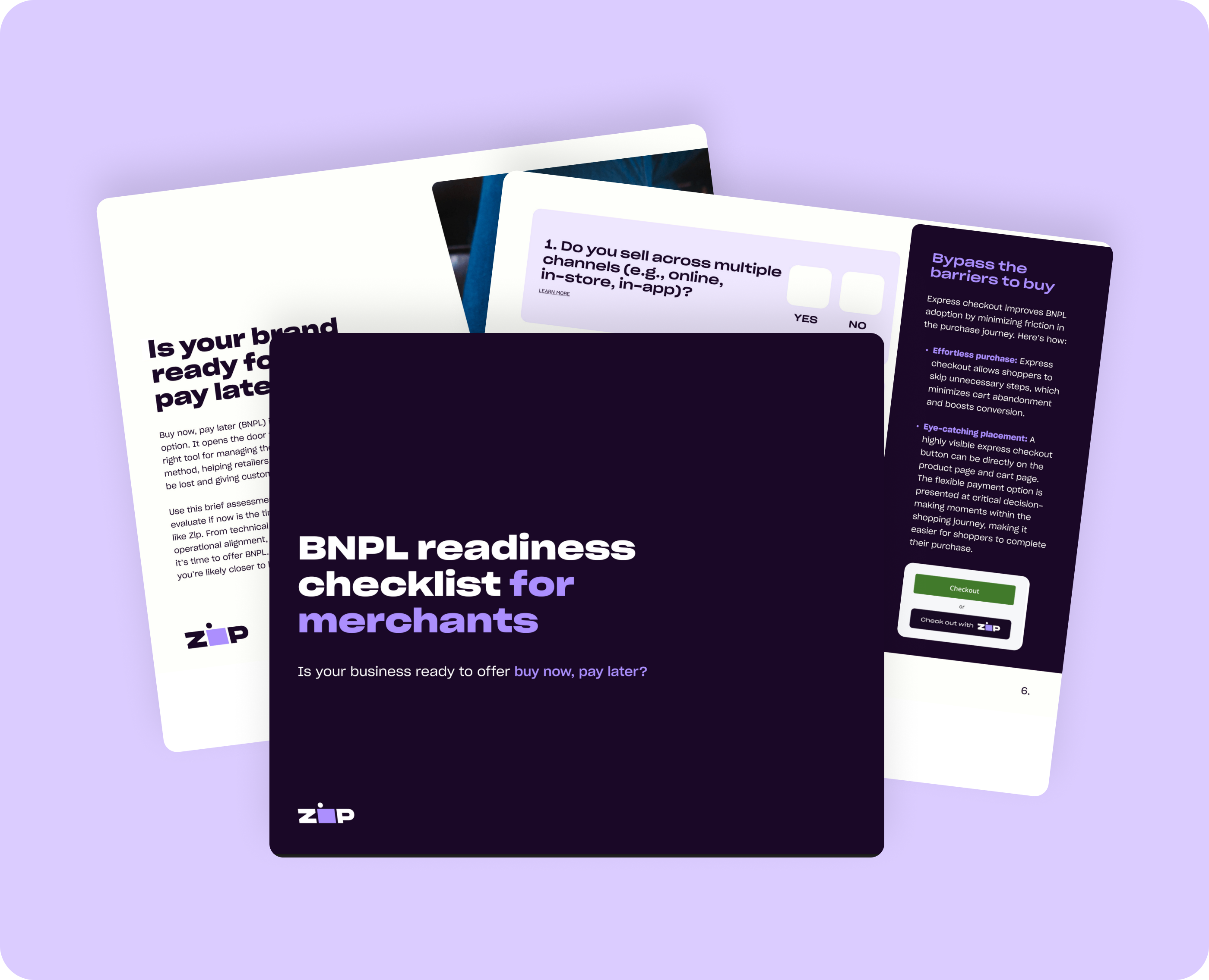 Cover of the Zip BNPL readiness checklist for merchants, helping businesses check if they are ready to offer BNPL