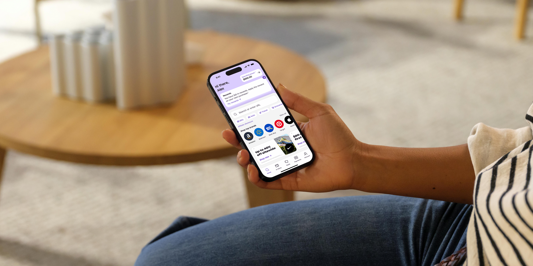 Shopper viewing a payment plan on a smartphone