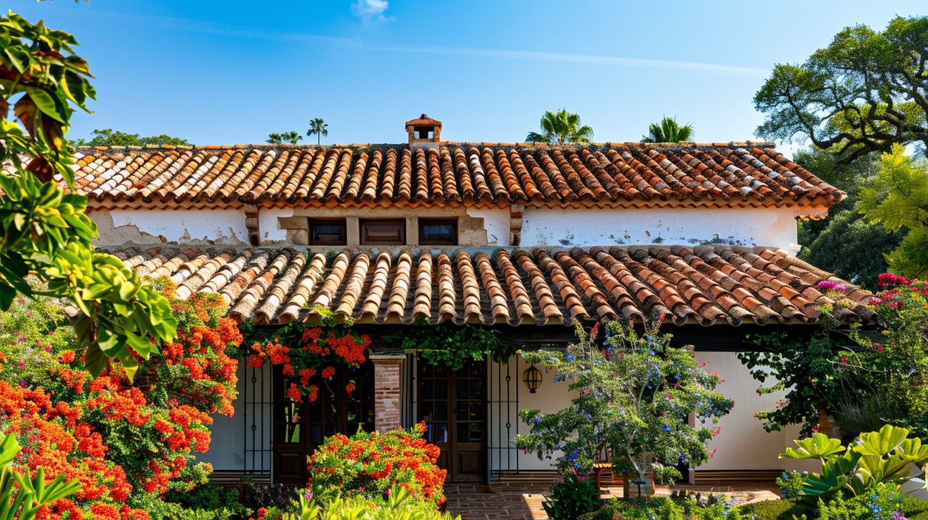 spanish tile roofs photo