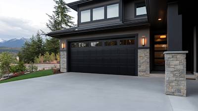 Black Garage Door: Enhance Your Home's Curb Appeal