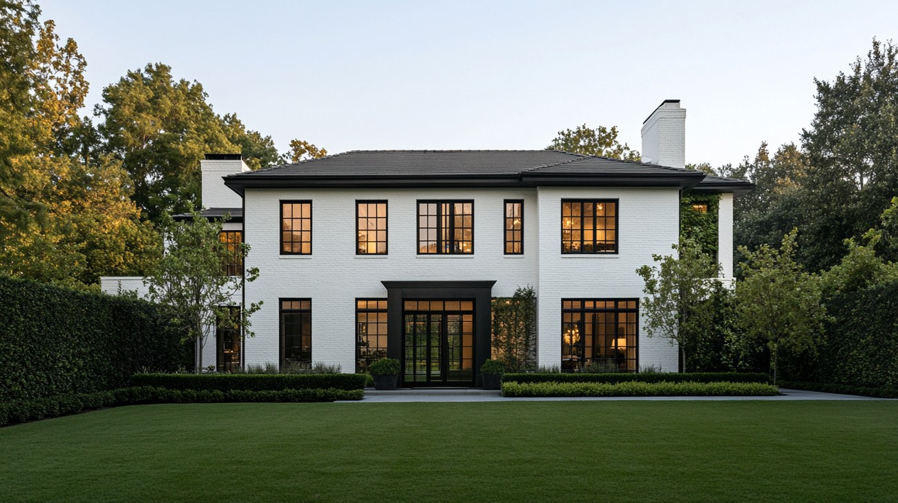 best White brick house