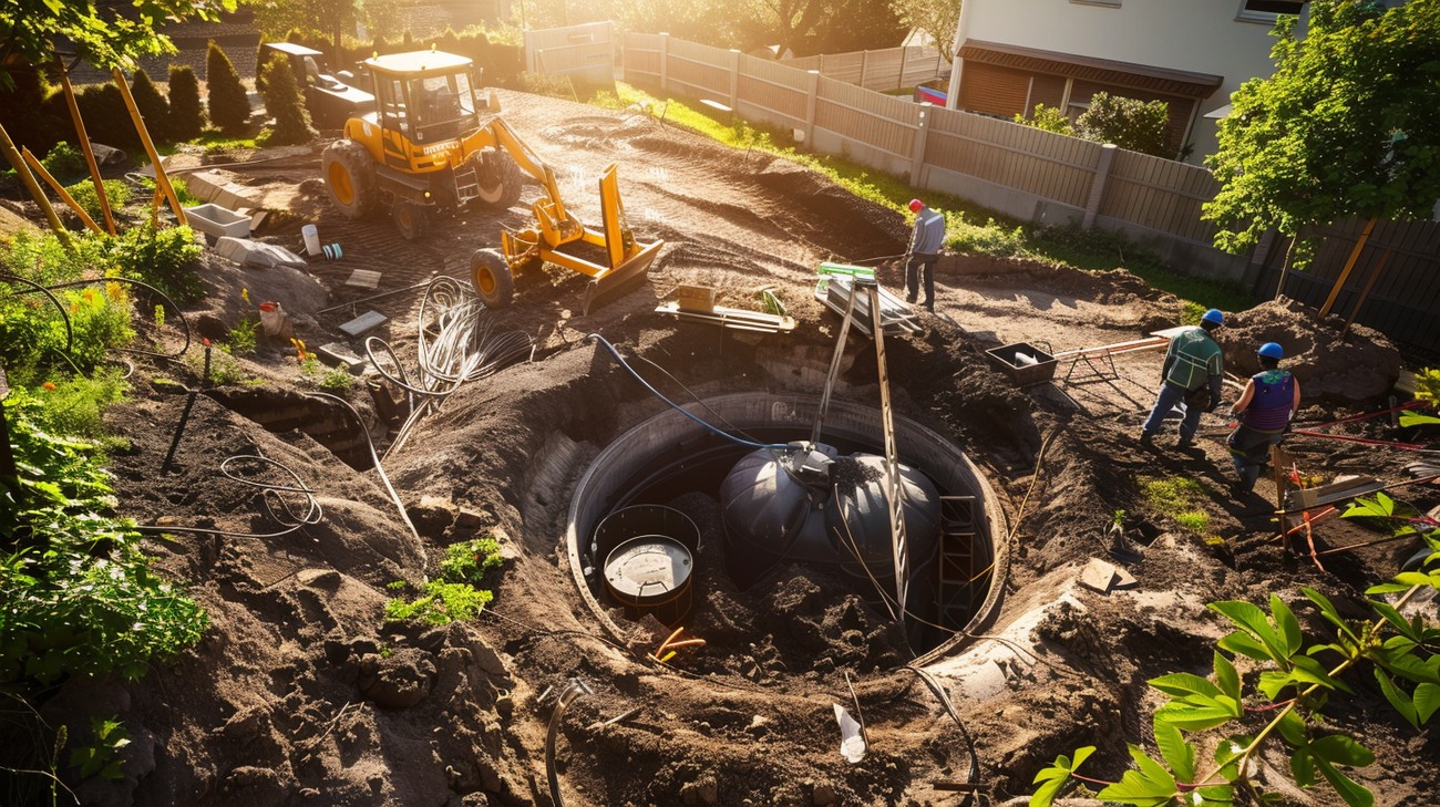 septic tank installation photo