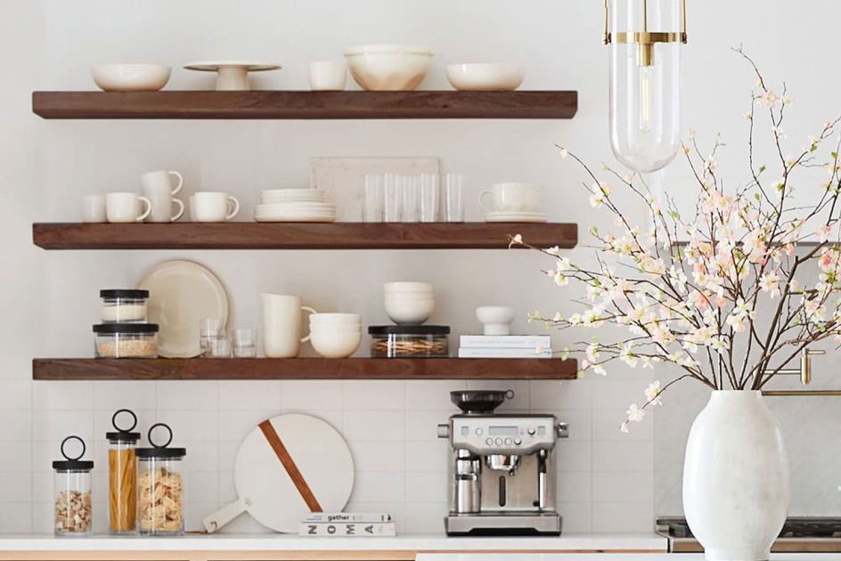 Stylish Solutions: Floating Kitchen Shelves for Modern Homes