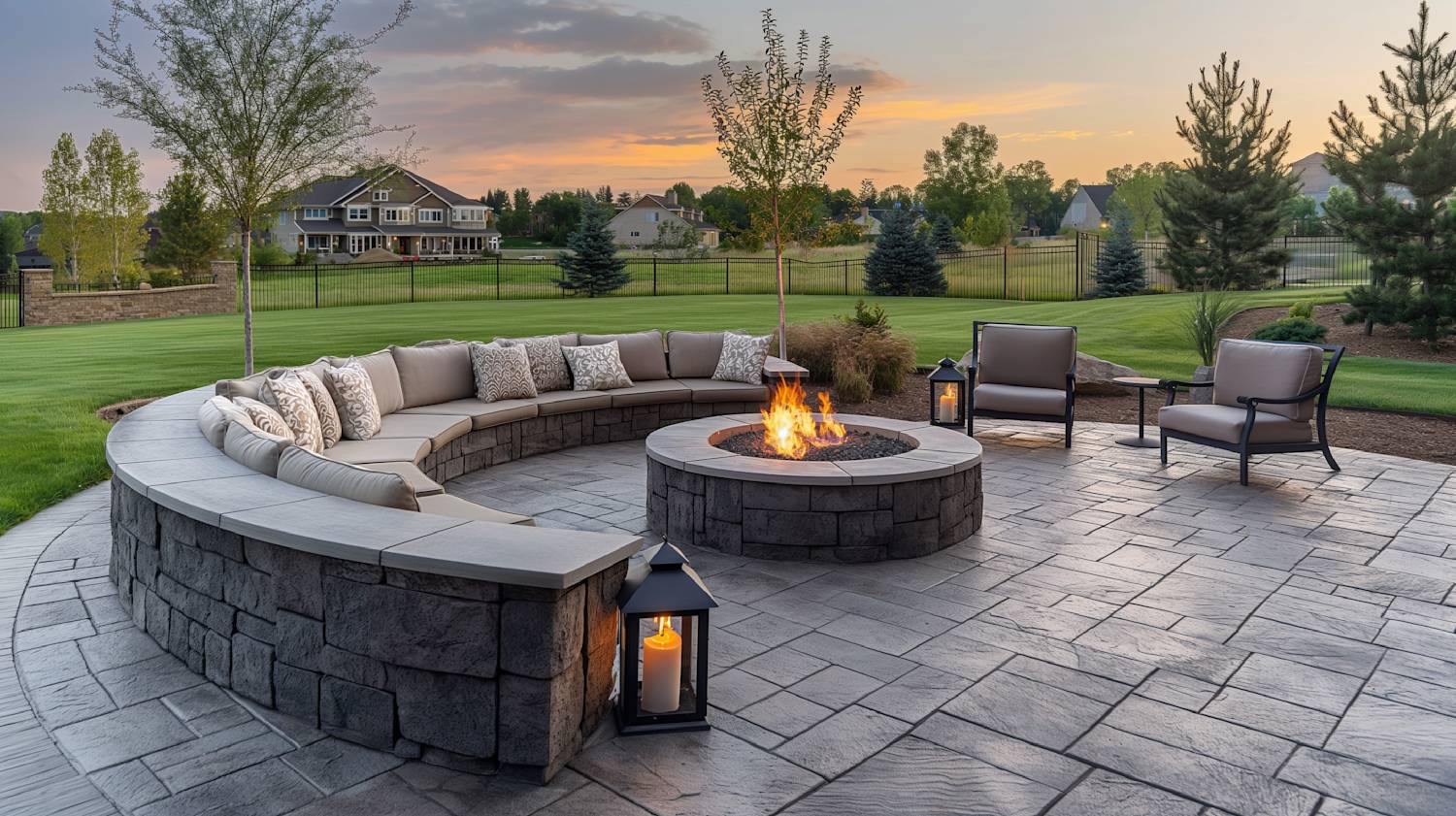 Custom patio installation by Butler & Associates in Huntsville, Alabama
