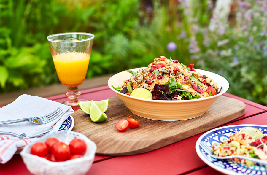 Cajun Chicken Rice Salad