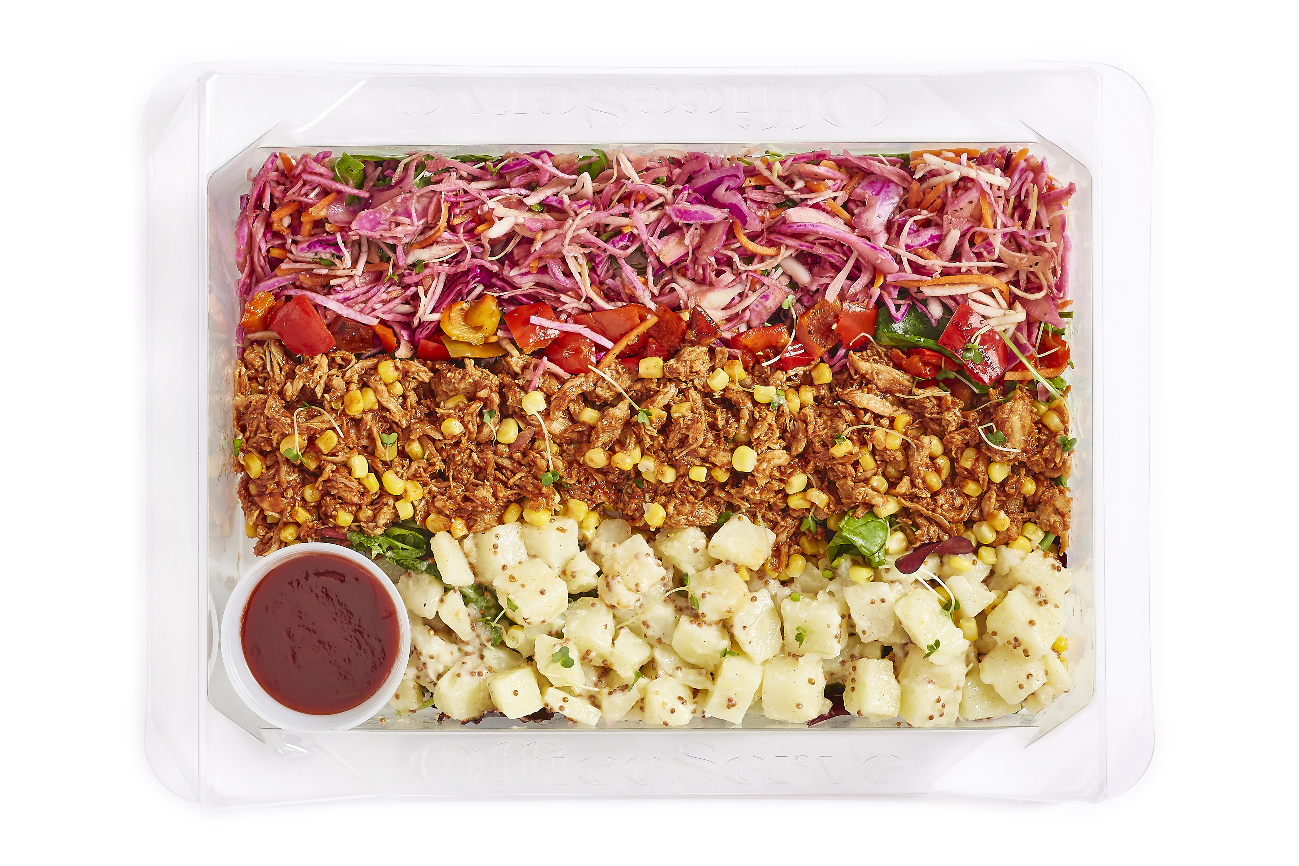 Pulled Pork & Pickled Pink Slaw Salad (Sharing)