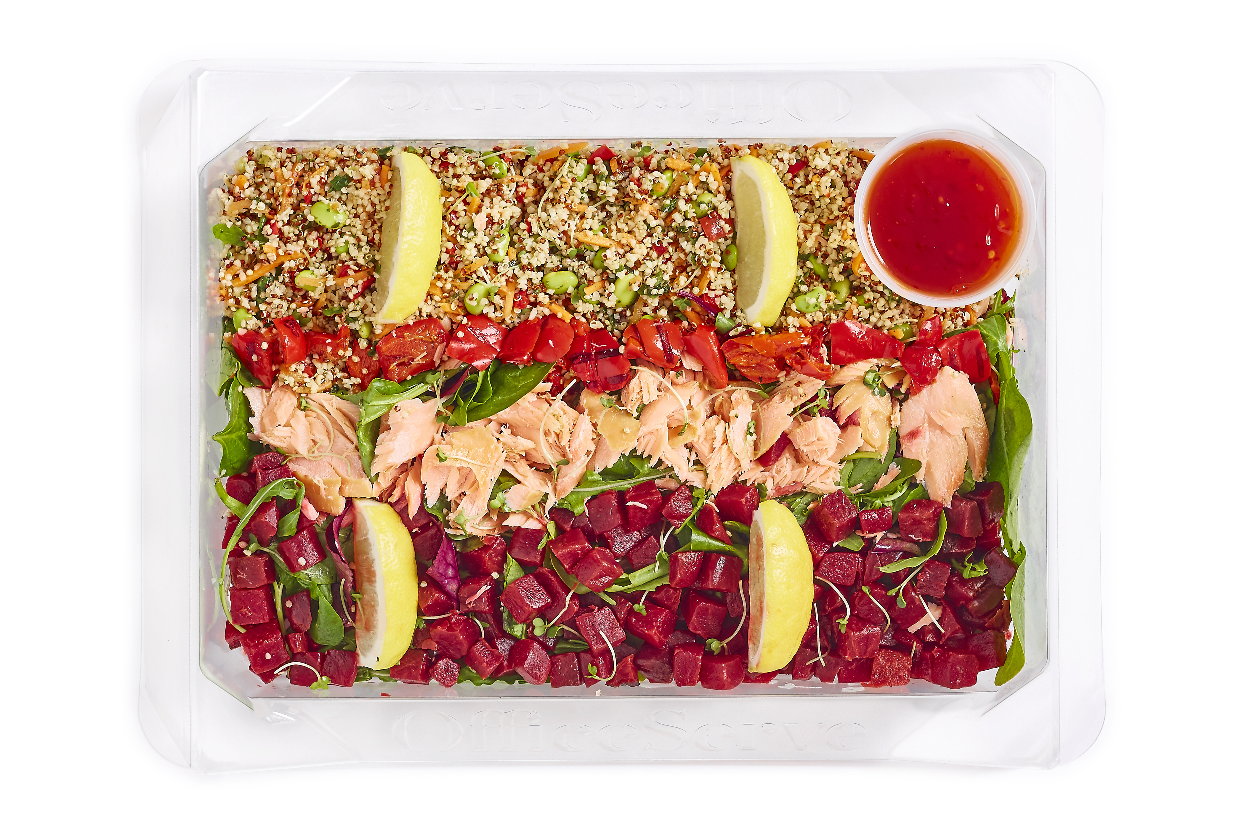 Hot Roasted Salmon & Sweet Chilli Salad (Sharing)
