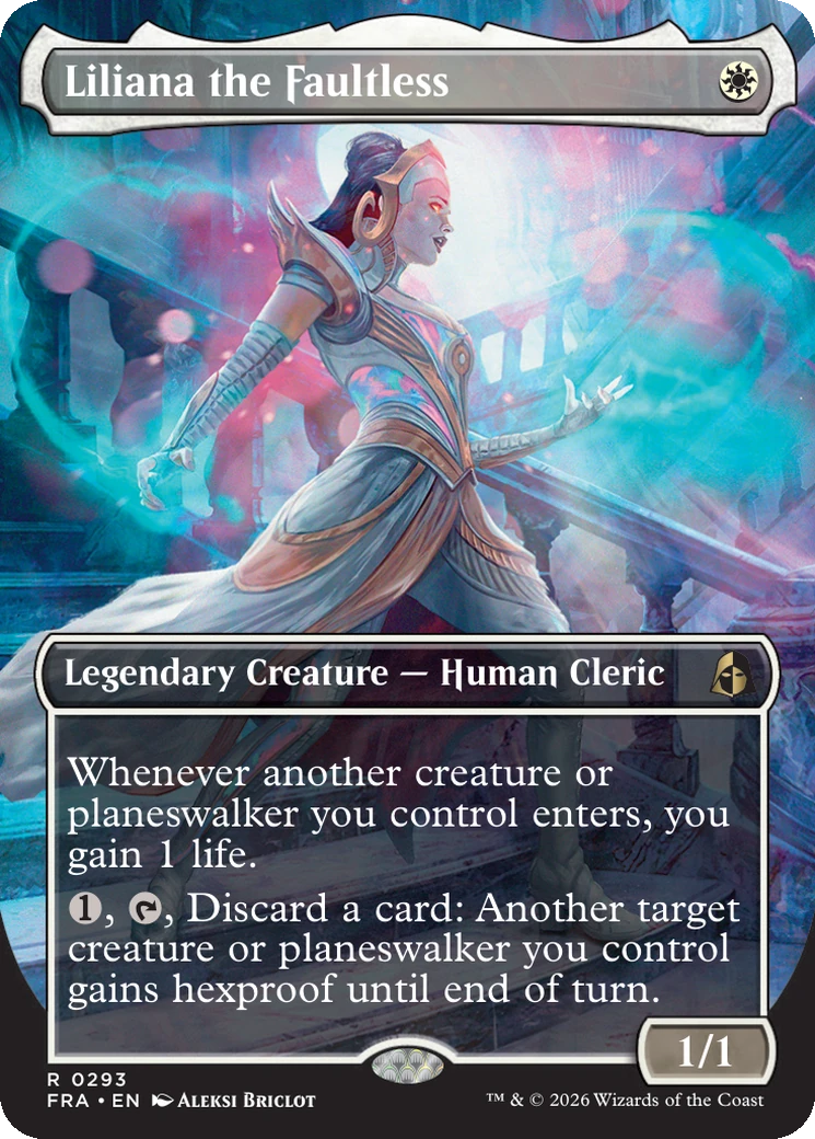 Liliana the Faultless — borderless echoed pair