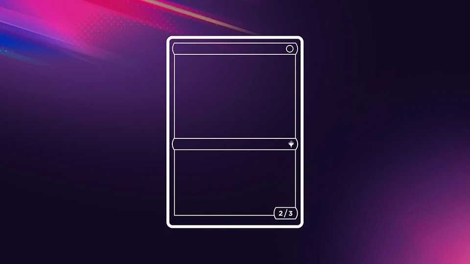 Schéma officiel Wizards présentant les zones d’une carte Magic