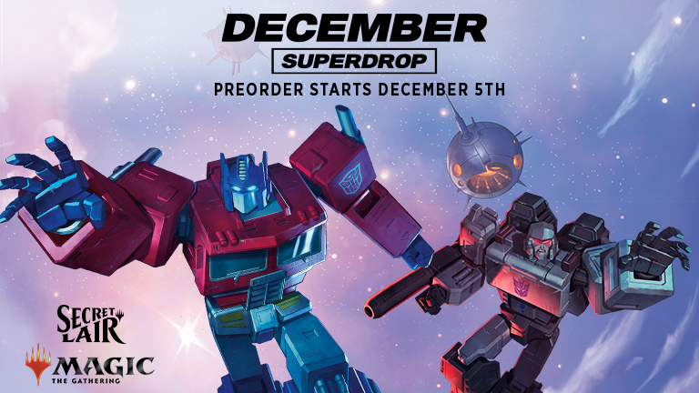 Optimus Prime and Megatron Battle in the December Superdrop