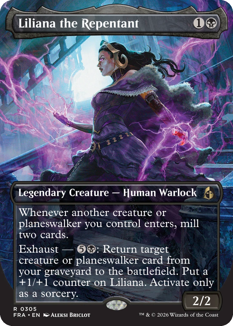 Liliana the Repentant — borderless echoed pair