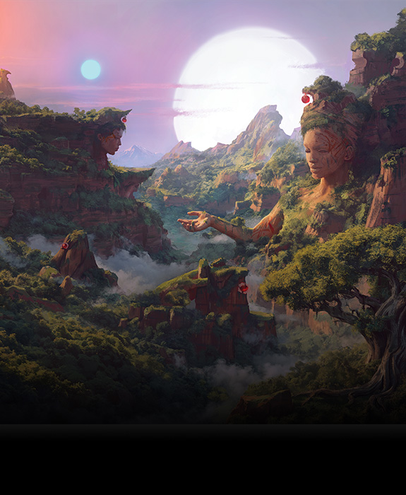 Zhalfir Magic: The Gathering expansion key art