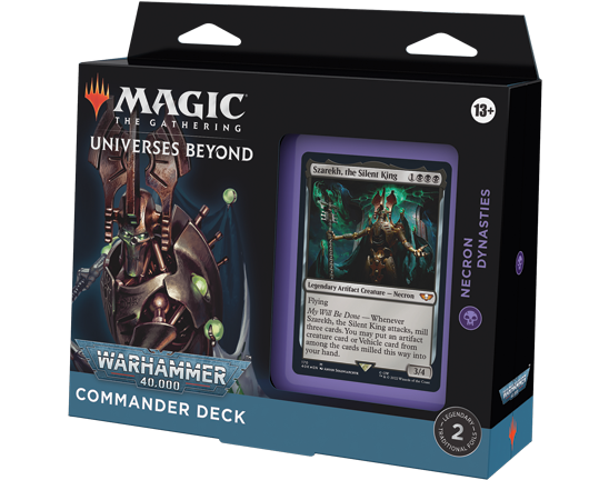 Wizards of the Coast - Magic the Gathering - Deck - Univers infinis Deck  Commander Warhammer 40,000 - Lot de 4 différents - EN ANGLAIS (Anglais)