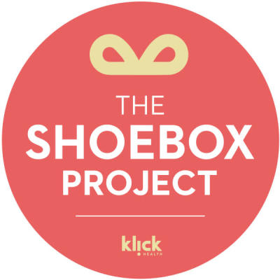 Logo for The Shoebox Project for Women and Klick