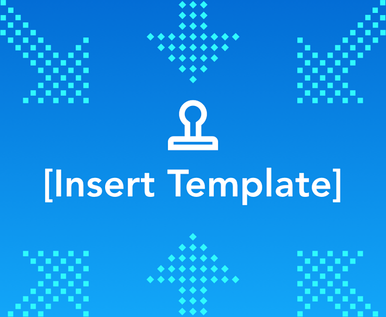 Text "Insert Template" with corresponding icon above.