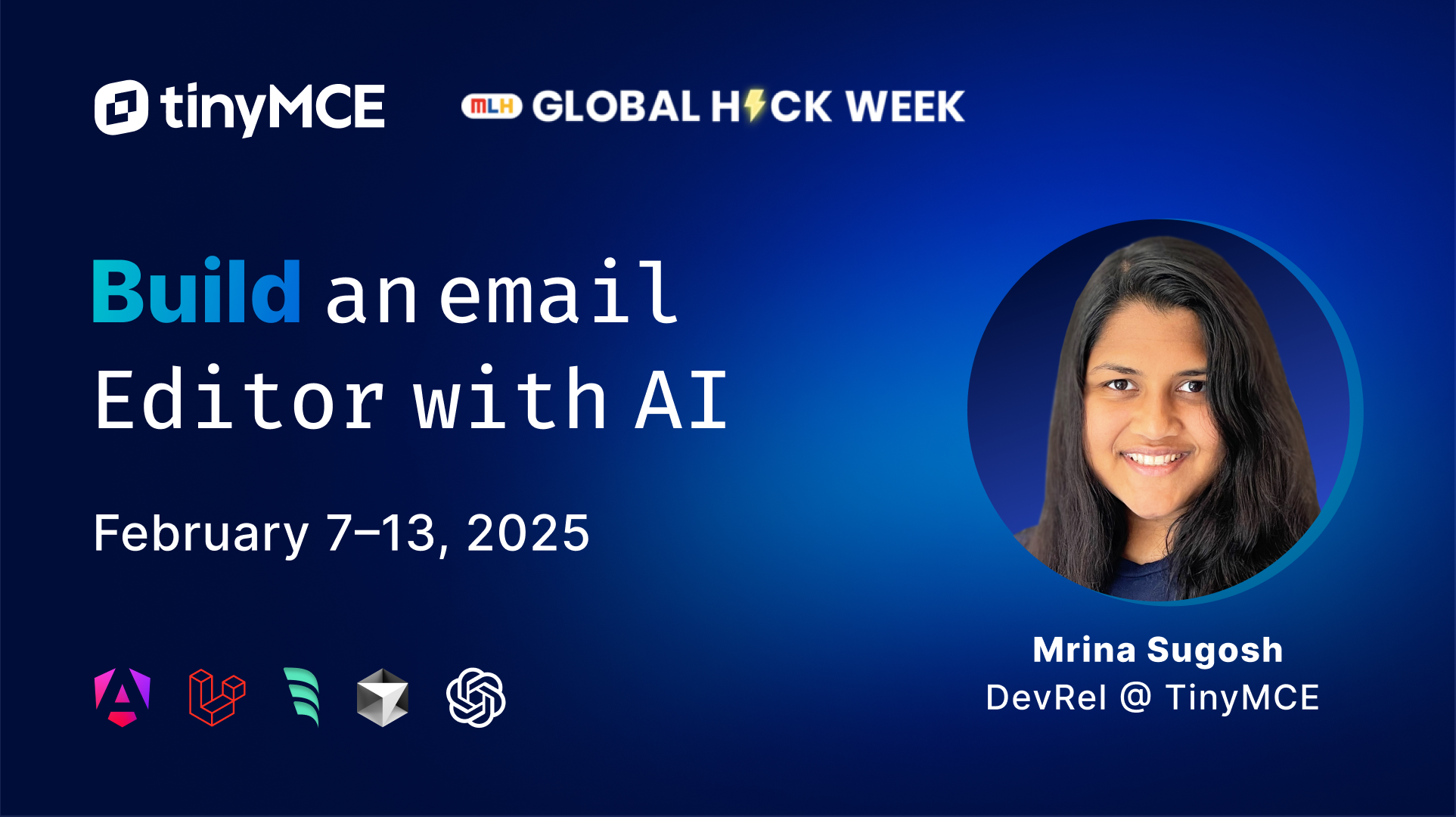Join TinyMCE at MLH Global Hack Week AI/ML to Build with AI | TinyMCE