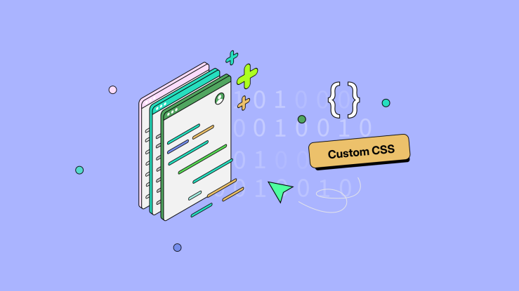 Revision History illustration with a Custom CSS button next to it by TinyMCE