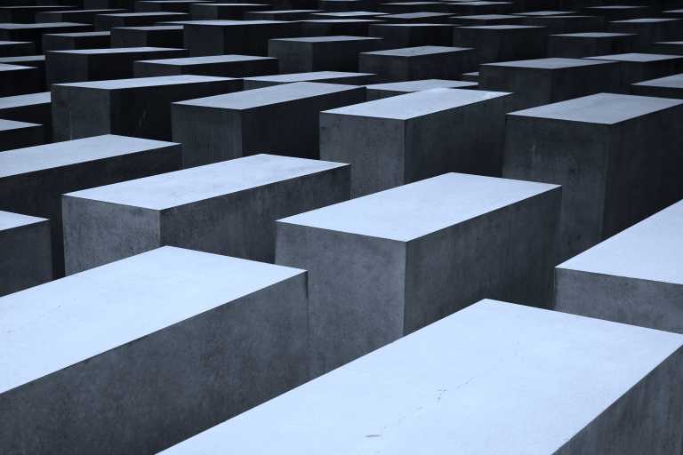A view of tessellating concrete blocks