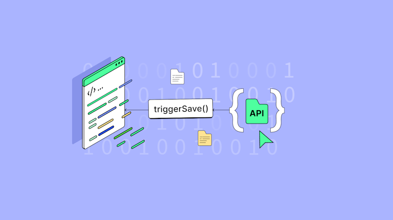 The triggersave function with TinyMCE showing the connection between the rich text editor, and the API