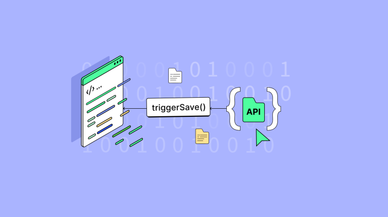 The triggersave function with TinyMCE showing the connection between the rich text editor, and the API