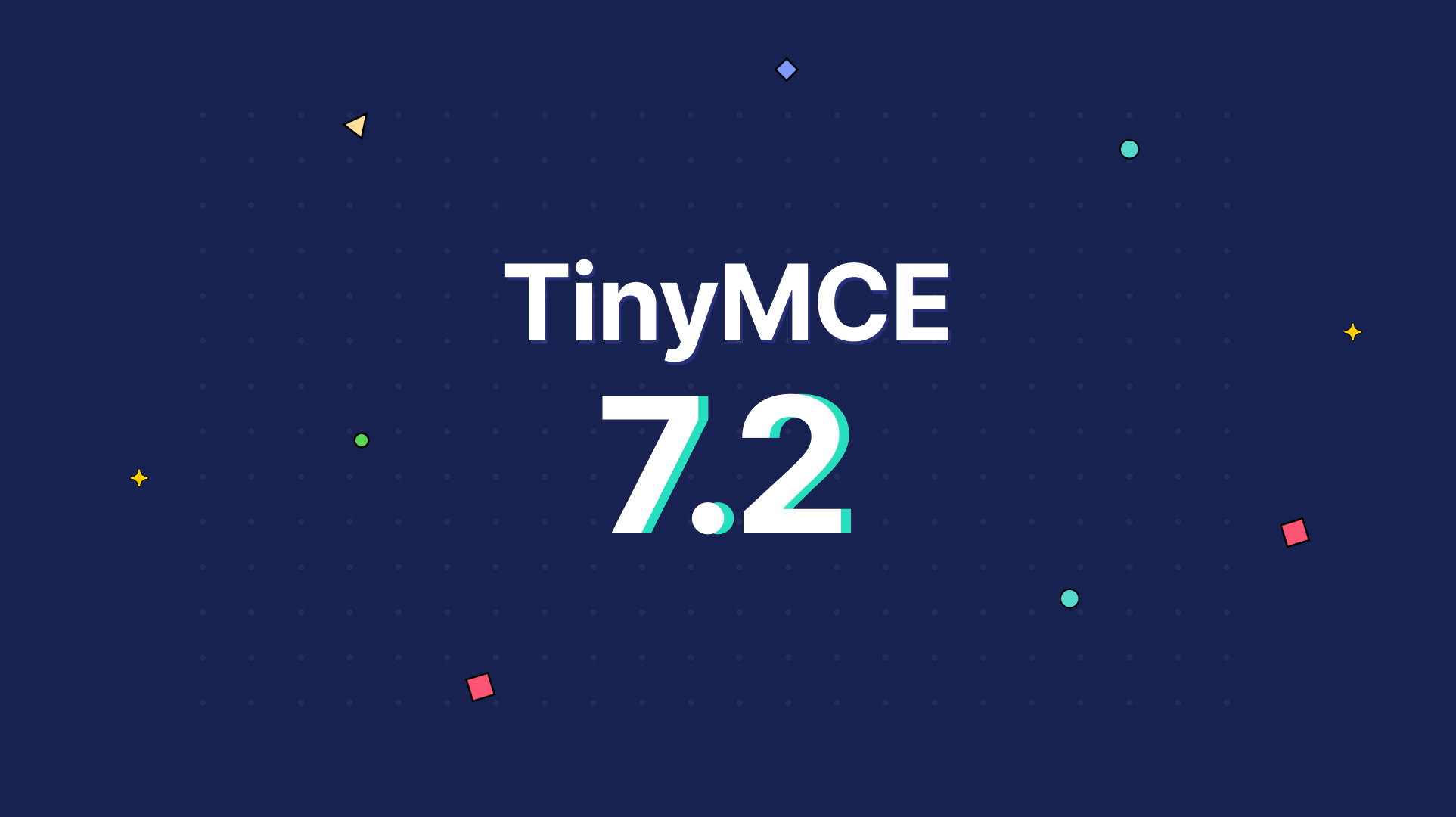 TinyMCE 7.2 | TinyMCE latest version release highlights