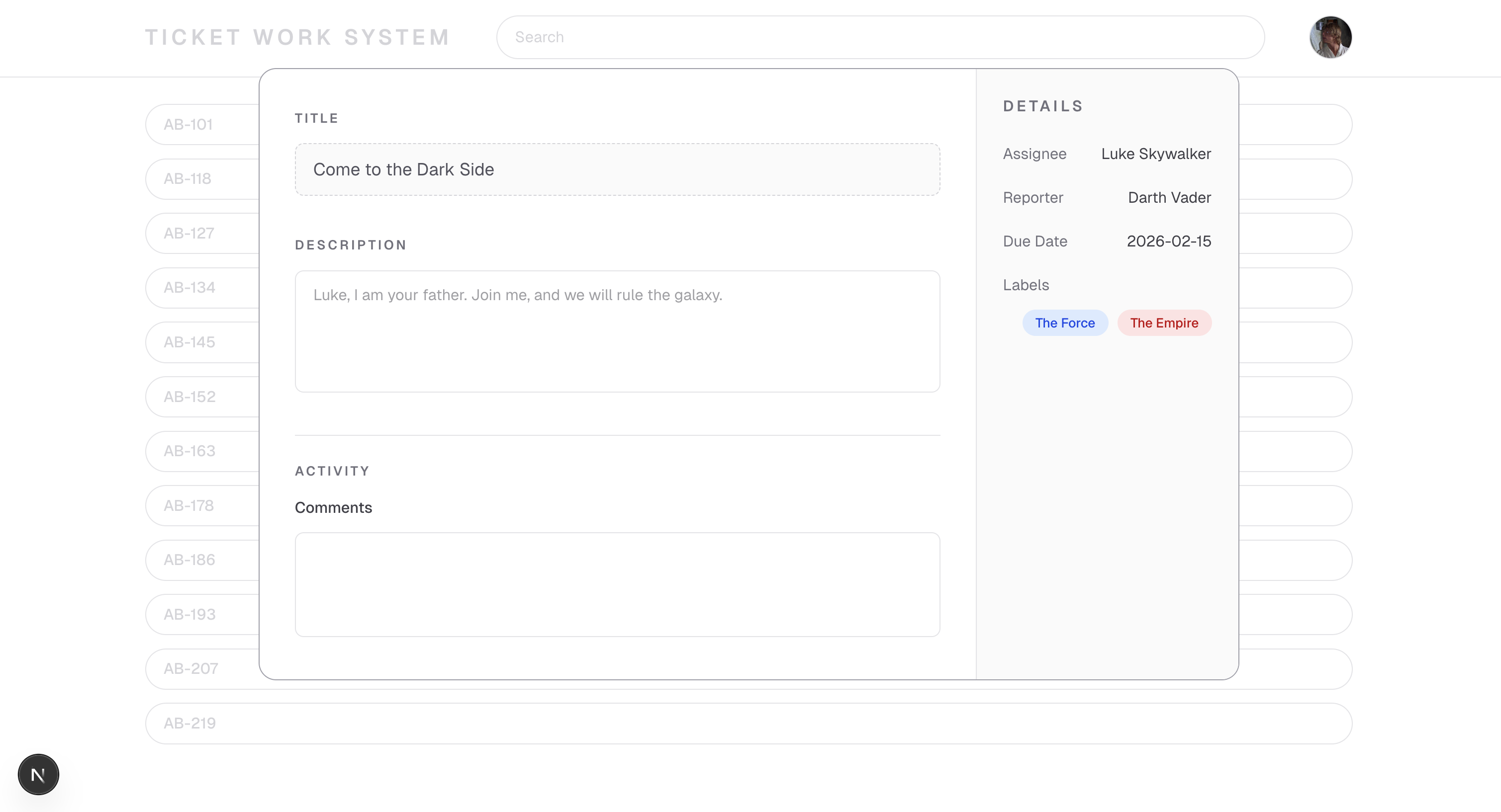 A basic team collaboration demo React app.