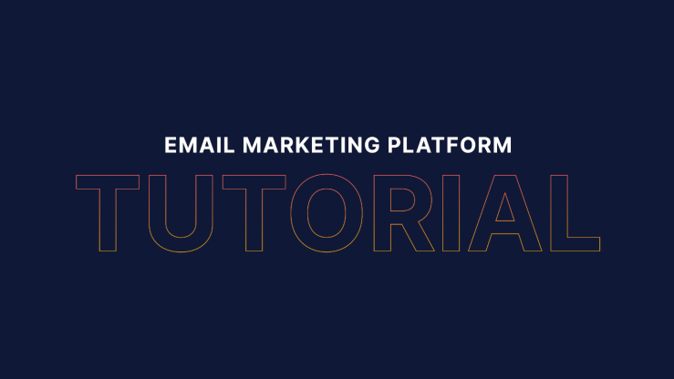 Email marketing platform tutorial in powerful typography