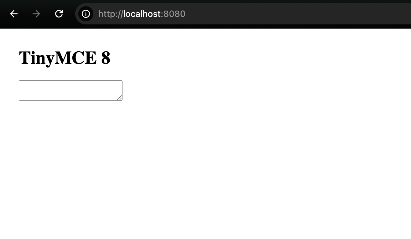 A screenshot of a basic JavaScript application with a textarea