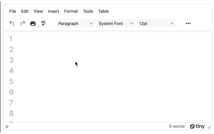 The background image example of how to add line numbers to a textarea