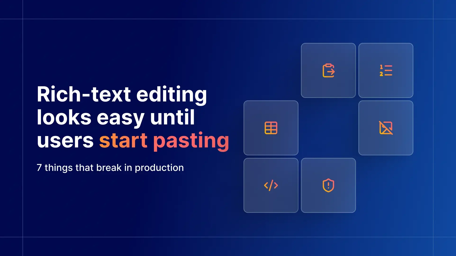 Rich text editing looks easy article header