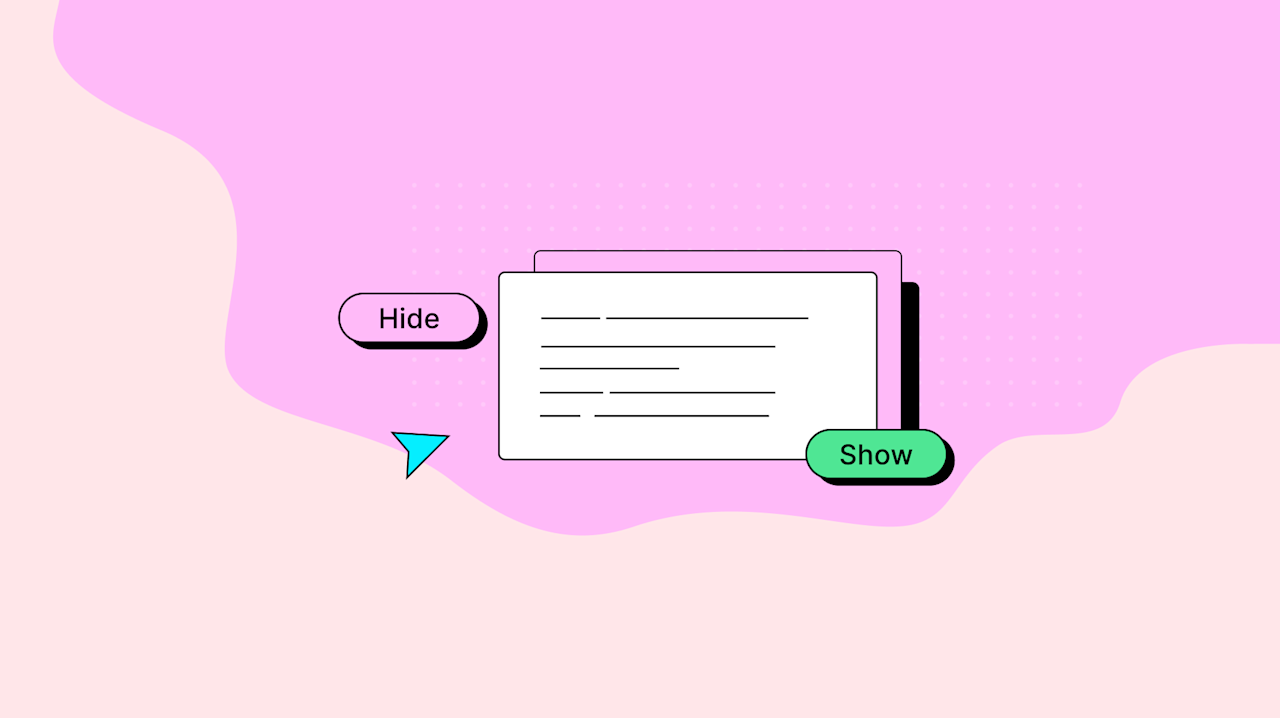 How to create a show hide button using JavaScript | TinyMCE