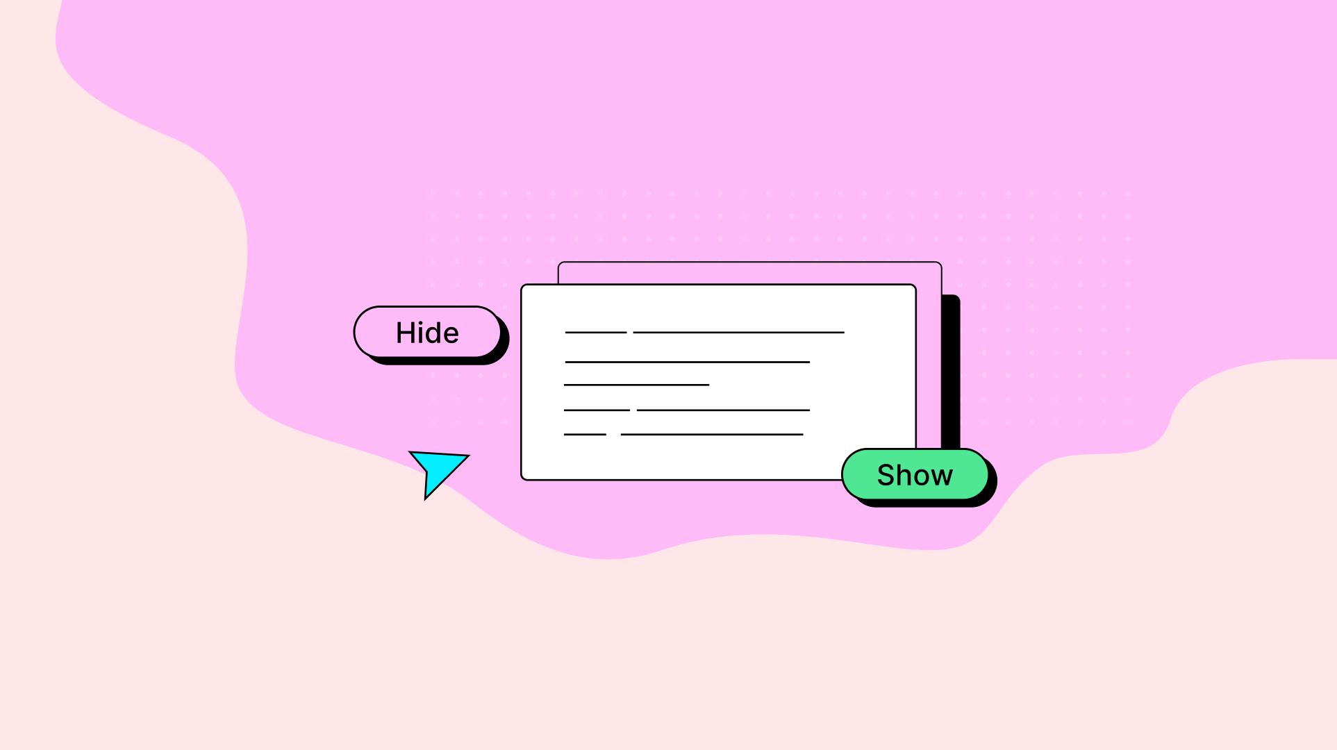 How to create a show hide button using JavaScript | TinyMCE