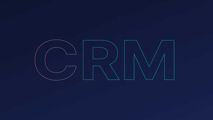 CRM letters on a background to bring emphasis to the CRM system