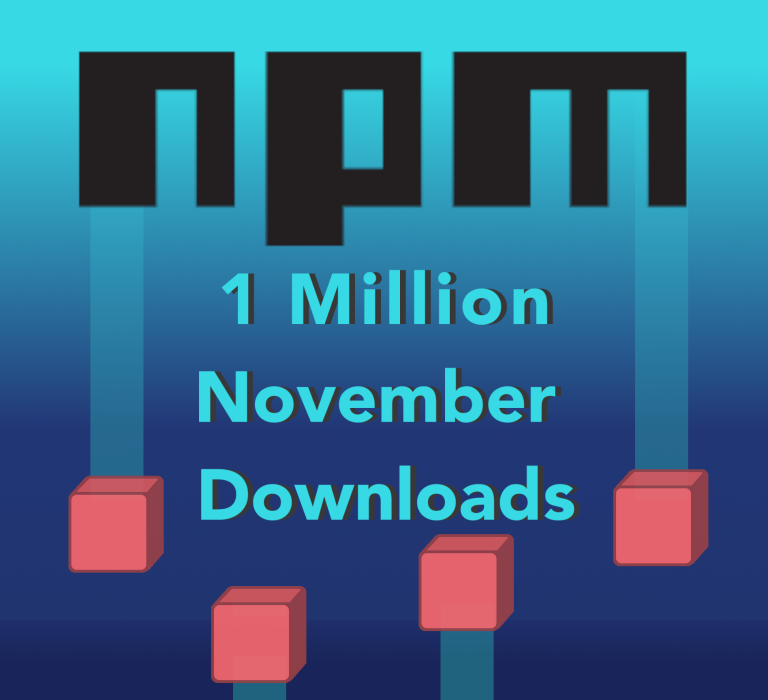 TinyMCE surpassed 1 million monthly downloads on NPM in November by NPM logo owned by npm, Inc. (a subsidiary of GitHub, a subsidiary of Microsoft)