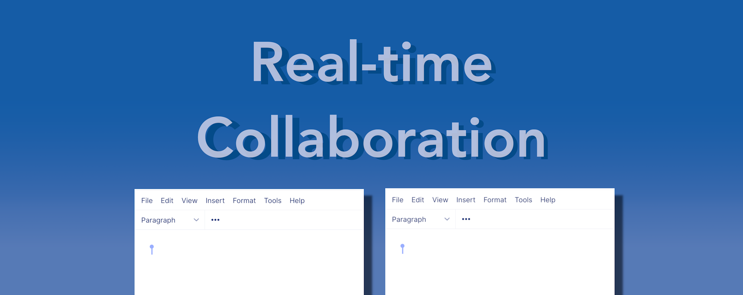 An example of real-time collaboration. along with the title
