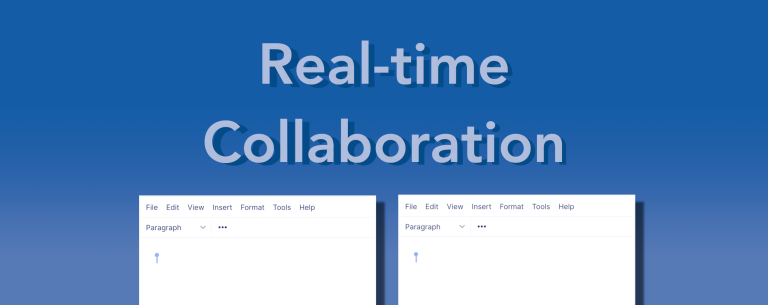 An example of real-time collaboration. along with the title