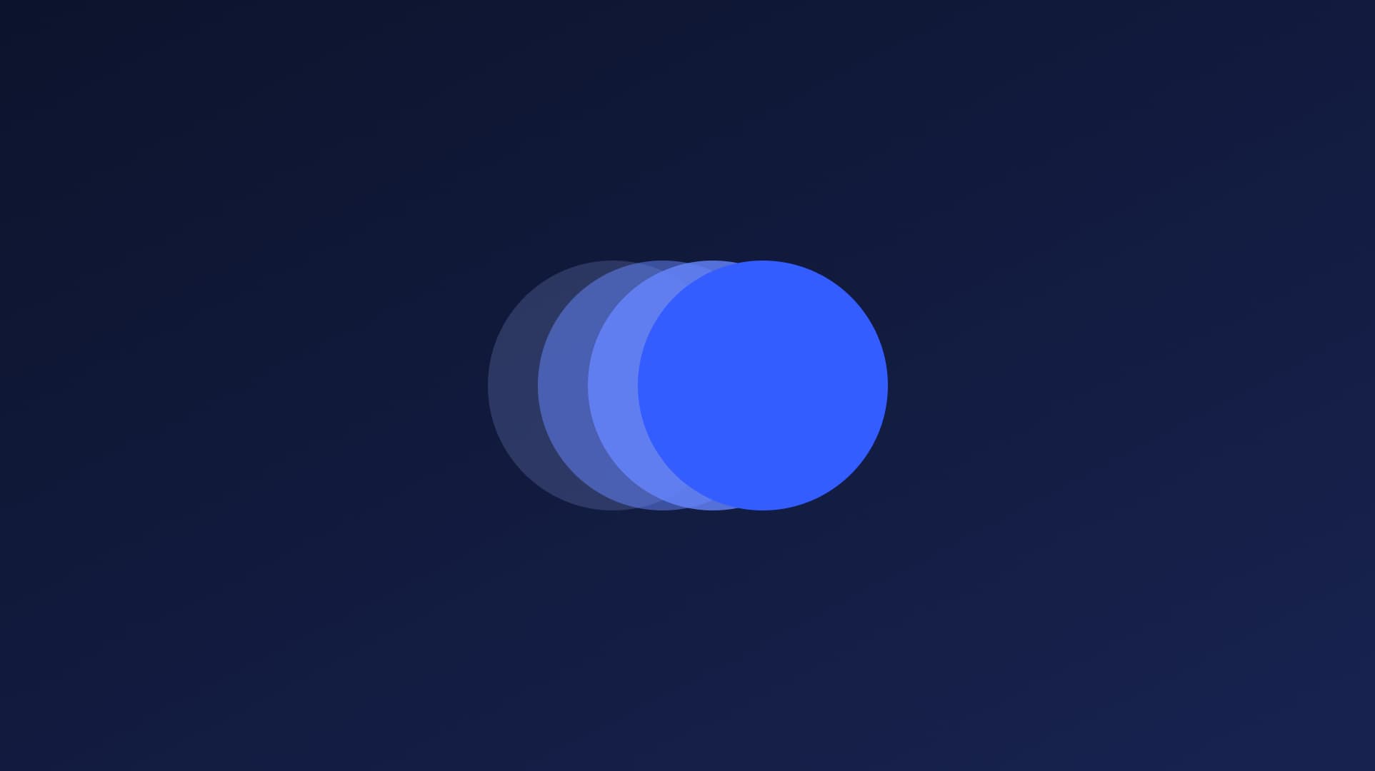 A transition of a circle shape through different hues and transparency, representing animation frames